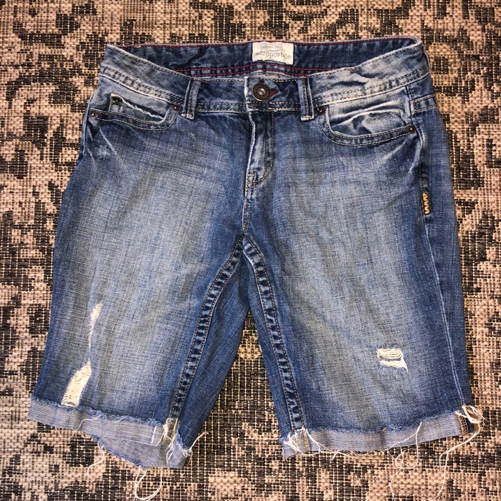 Size 3/4 ,  Aeropostale Jean Capri shorts!!!